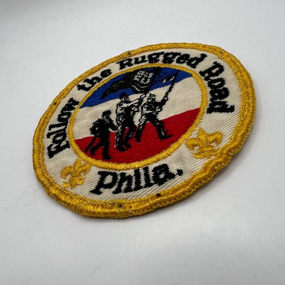Boy Scouts Patch BSA Follow the Rugged Road Philadelphia PA Embroidered - Picture 3 of 7